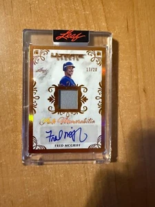 2024 Leaf Ultimate Sports - Fred McGriff - Auto Memorabilia Relic #d 17/20 - Picture 1 of 3