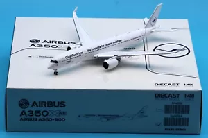 JC Wings 1:400 Lufthansa Airbus A350-900 aeromobile pressofuso modello D-AIVD con lembo giù - Foto 1 di 13