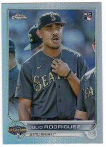 Julio Rodriguez 2022 Topps Chrome Update ASG-26 Refractor RC Rookie Card - Picture 1 of 2