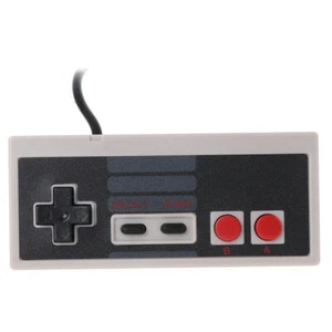 USB Gaming Controller Plug-Play Plastic Black+Gray for NES PC Windows New - Picture 1 of 6