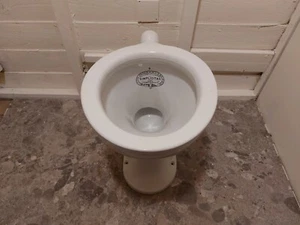 Rare 1902 Doulton & Co 'The Simplicitas' White P Trap Toilet Pan, Good Condition - Picture 1 of 15