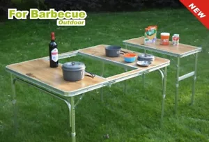 Campingtisch Klapptisch Outdoor Picknick Grilltisch Aluminium Licht - 24 Stunden Lieferung - Bild 1 von 2