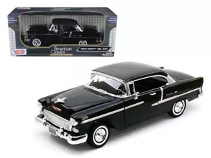 Chevrolet Bel Air 1955 techo rígido negro 1/18 modelo de coche diecast de Motormax - Imagen 1 de 1
