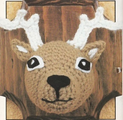 Deer Wall Trophy - 5-1/2" - 4 ply yarn - Crochet Pattern ONLY - Image 1 of 3