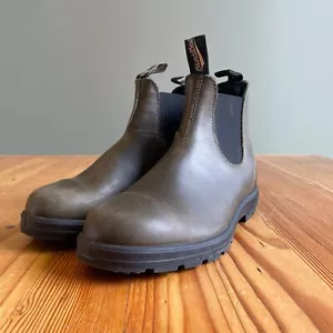 7 / 10 US - Blundstone Dark Green Leather Classic Chelsea Boots 1311 0322BE - Picture 1 of 7