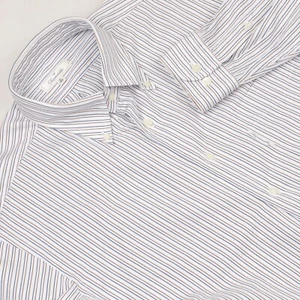 FACONNABLE Men's Striped Long Sleeve Button Down Casual Shirt 4 16 R Cotton - Picture 1 of 24