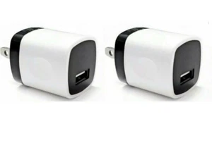 2x 1A USB Power Adapter AC Home Wall Charger US Plug FOR iPhone Universal LG - Picture 1 of 1
