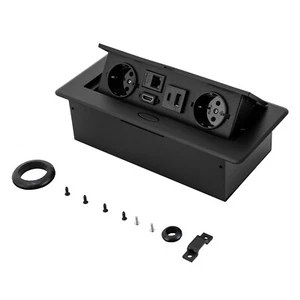 Enchufe de mesa enchufe empotrado suelo suelo enchufe USB LAN HDMI - Imagen 1 de 16