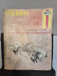 Triumph TR2,3,3A,4 & 4A. Haynes Workshop Owners Repair Manual. 1952-67 Book - Picture 1 of 6