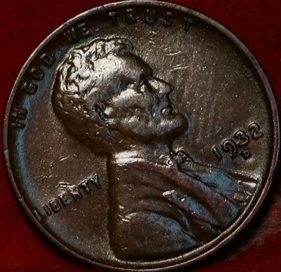 1932-D Denver Mint Copper Lincoln Wheat Cent - Image 1 of 2