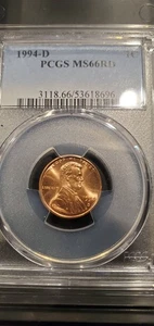 Beauty! 1994-D PCGS MS66RD Lincoln Cent - Picture 1 of 2