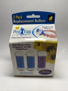 NEW Ped Egg Power Genuine Refill Replacement Rollers 3 Pack FREE SHIPPING - Picture 1 of 4