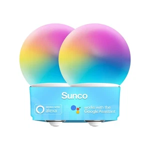 Sunco Smart Globe Bulbs G25 LED, Alexa Compatible LED Decorative Round Vanity... - Picture 1 of 9