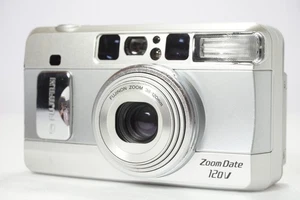 [Near MINT] Fujifilm Zoom Date 120V 35mm Film Camera Silver From Japan - Picture 1 of 11