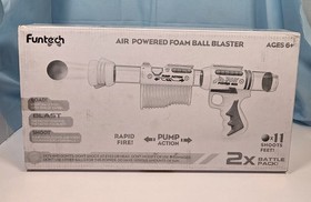 Funtech Air Powered Foam Ball Blaster 2 Pack Battle with Balls NEW IN BOX