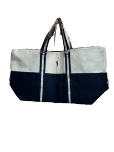 NEW WITH TAGS RALPH LAUREN POLO LARGE TRAVEL OR BEACH BAG - Picture 1 of 6