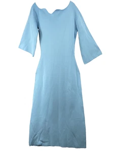 Vestido By Malene Birger Talla M Azul Tejido Midi Velame Vieira Un Hombro Dinero - Imagen 1 de 17
