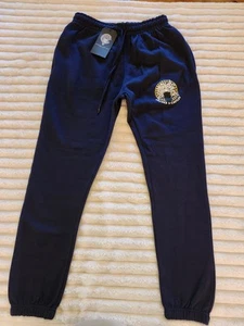 Crooks & Castles Herren Medusa Fleece Jogger Jogginghose in Navy Blau - Größe S - Bild 1 von 6
