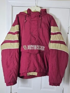 Vintage Starter Boston College Eagles 1/4 Zip Puffer Jacket Uomo Taglia XL NCAA - Foto 1 di 3