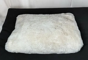Pottery Barn Kids White Faux Fur Sherpa Throw Blanket 42"x62" NICE - Picture 1 of 16