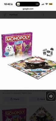 Monopoly Cats Edition Board Game Hasbro  Cat Brand New & Sealed  - Image 1 of 2