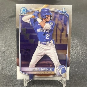 2025 1st Bowman Chrome #BCP-4 Asbel Gonzalez Chrome Prospects KC Royals - Picture 1 of 1
