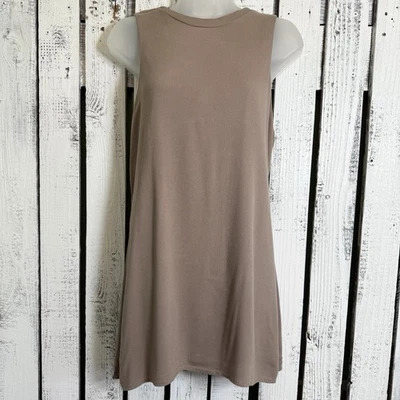 Топ туника длинная Reckless Angel женский размер маленький без рукавов желтовато-коричневый вестерн струящийся - Изображение 1 из 4