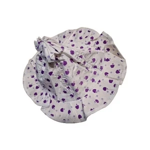 Baby NEU Mütze 3"x 6" Einheitsgröße Eimer lila Äpfel Baumwolle  - Bild 1 von 6