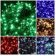 LUCI DI NATALE LED DA ESTERNO INTERNO IP44 NATALIZIE CATENA PER ALBERO ADDOBBI