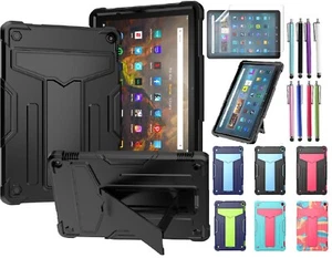 Funda para tableta Amazon Kindle Fire 10"" 8"" 7"" cubierta a prueba de golpes + protector de pantalla - Imagen 1 de 23