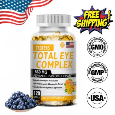 TAOTERS 30 bis 120 Augenschutz Kapseln, Auge Vitamin, Lutein und Zeaxanthin