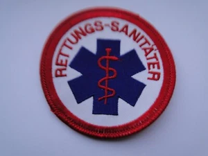 Aufnäher Rettungs -Sanitäter  ca  8  cm - Picture 1 of 1