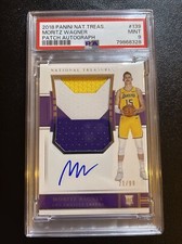 2018-19 Panini National Treasures Moritz Wagner RPA Rookie Patch Car #139 PSA 9