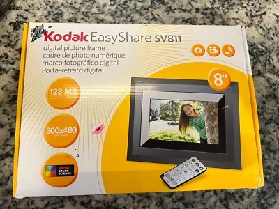 Kodak Easy Share SV811 8 Inch Digital Picture Frame Plug N Play 128 MB 800x480 - Image 1 of 3