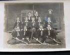 VINTAGE PHOTO ~ Women's Hockey Team c1920s. 14 x 9cm