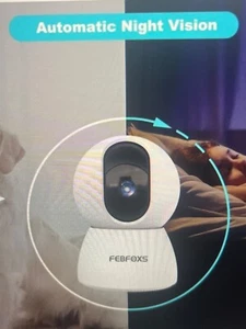 FEBFOXS 1080P Baby Monitor Telecamera di Sicurezza per Sicurezza Domestica - Foto 1 di 4