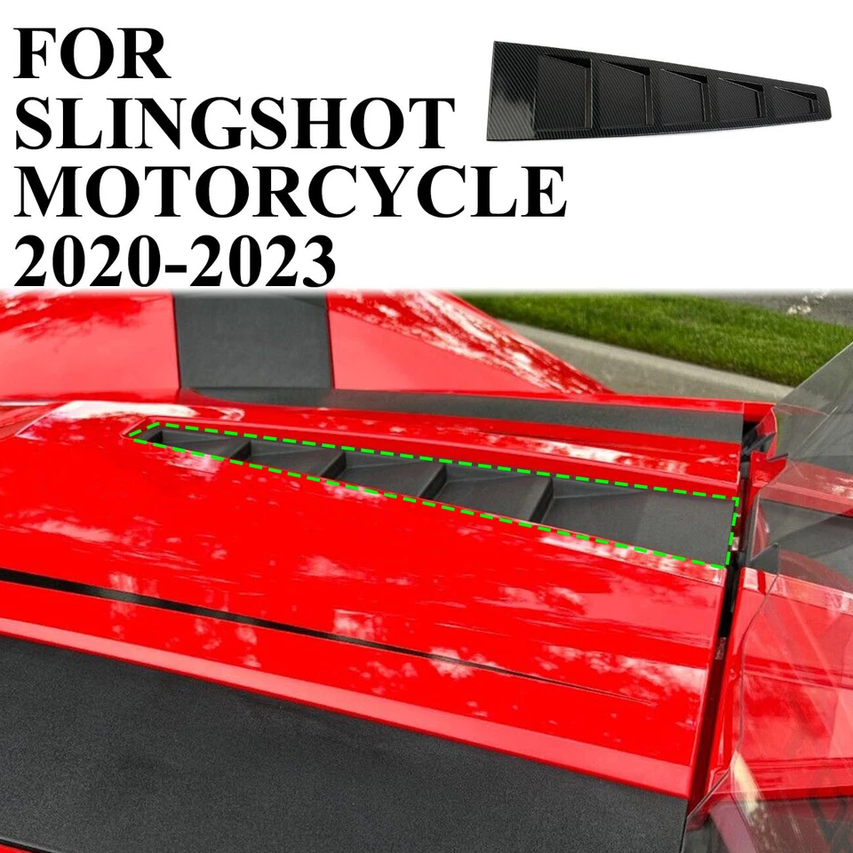 Accesorios de cubierta de capó de motor estilo fibra Caebon aptos para Polaris Slingshot Foto 1 de 4