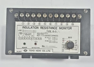 Tokyo Keiki Type IS-3 Insulation Resistance Monitor 110-115 VAC 50/60Hz ( Used ) - Picture 1 of 8