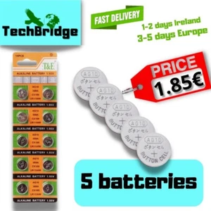 Battery AG10 Alkaline Cell SR1130W,389,LR1130,SR54,SR1130,280-15 5 batteries - Picture 1 of 8