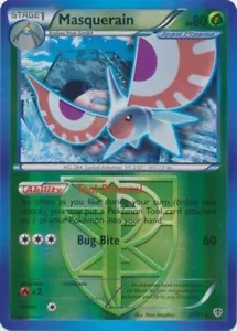 Masquerain - 2/101 - Rare - Reverse Holo LP, English Pokemon Plasma Blast - Picture 1 of 1