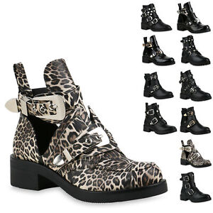Damen Ankle Boots Stiefeletten Nieten Zierperlen Schuhe Booties 900980 New Look