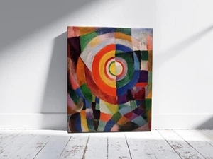 PRISMAS ELÉCTRICOS SONIA DELAUNAY FAUVISMO ARTE IMPRESIÓN GICLEE LONA FINA - Imagen 1 de 9