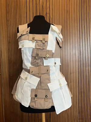 Talbot Rundhof Oberteil Damen Gr. 38, beige/weiß (NP: 590,-) - Bild 1 von 4