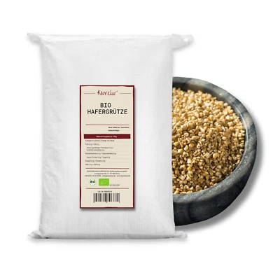 (4,36 EUR/kg) 25 kg di semola d'avena BIO in confezione da magazzino, semola d'avena BIO - Immagine 1 di 4