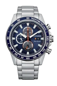 Citizen Men's Sport Casual Chronograph Eco-Drive Silver Watch 44 MM CA0781-50L - Picture 1 of 5