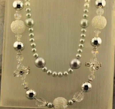 Collier Kunst Perlen Kette 96,0 cm - Bild 1 von 4