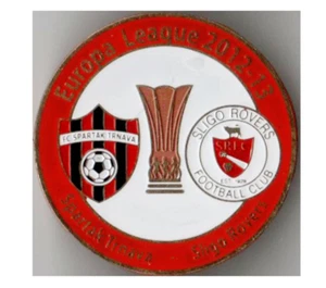 football soccer pin badge Spartak Trnava - Sligo Rovers Ireland 2012-2013 #1 - Picture 1 of 1