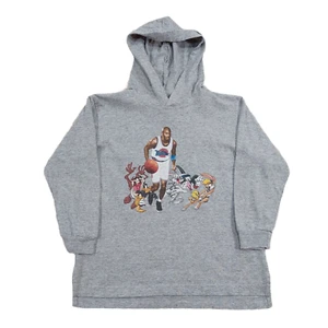Vintage 1995 Space Jam Michael Jordan Looney Tunes Hoodie Made in USA. Kid's L - Picture 1 of 12