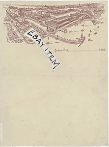 1893 World's Columbian Exposition Chicago ILLinois RARE! JACKSON PARK LETTERHEAD - Picture 1 of 1