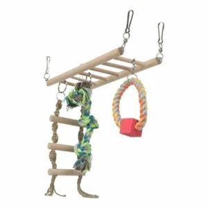 Trixie Cage Hanging Suspension Bridge Ladder Toy - Hamster Mouse Gerbil Rope Fun - Picture 1 of 12